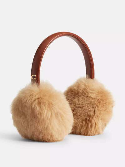 Coach Shearling earmuffs at Collagerie