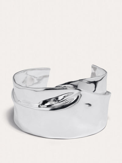 Completedworks Soggy Envelope silver-plated cuff at Collagerie