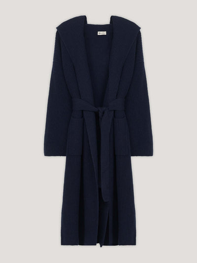 Connolly Navy cashmere robe de chambre at Collagerie