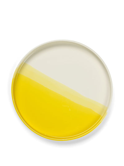 Vitra Yellow gradient ceramic tray at Collagerie