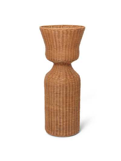 Ferm Living Hand-woven rattan flower stand at Collagerie