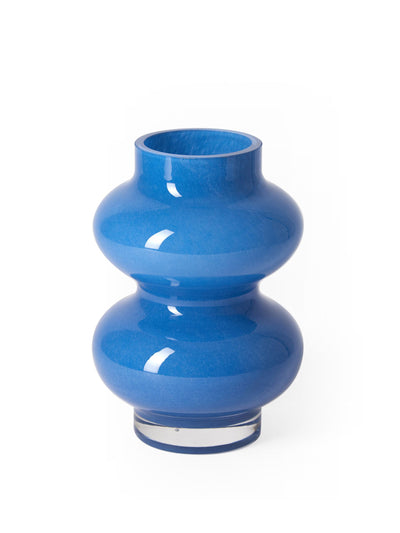 The Conran Shop Glass vase in cornflower blue at Collagerie