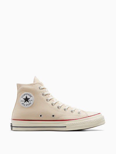 Converse Beige canvas high-top sneakers at Collagerie