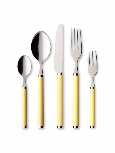 Villeroy & Boch Yellow cutlery (set of 30) at Collagerie