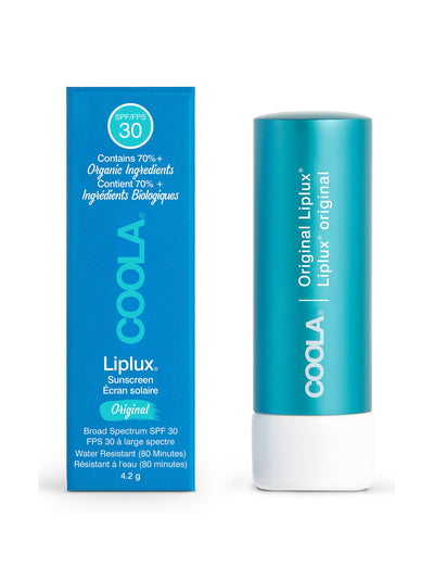 Coola Tinted liplux® lip balm sunscreen at Collagerie