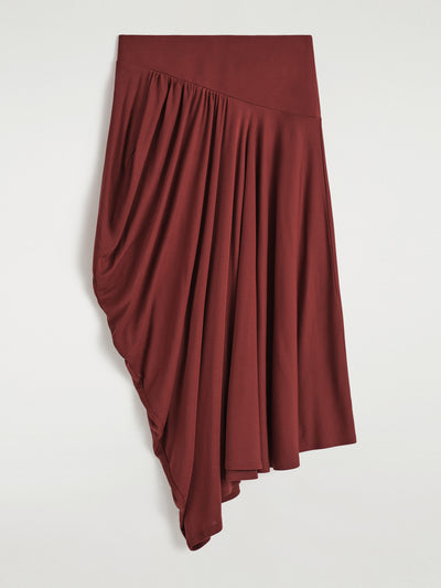 Cos Asymmetric draped midi skirt at Collagerie