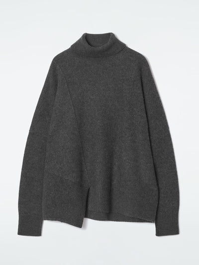 Cos Asymmetric merino wool jumper at Collagerie