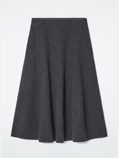 Cos Boiled-wool midi skirt at Collagerie