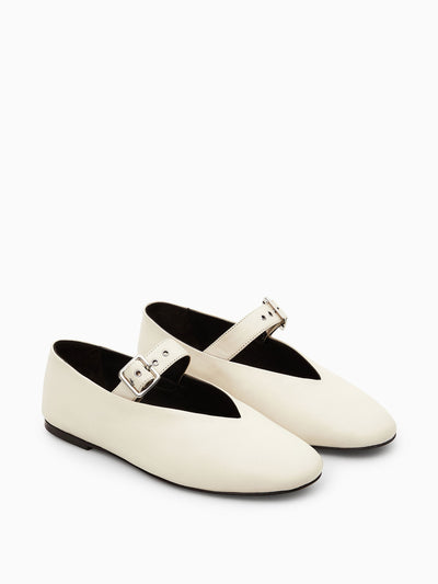 Cos Buckled ballet flats at Collagerie