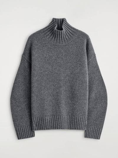 Cos Cashmere funnel-neck jumper at Collagerie