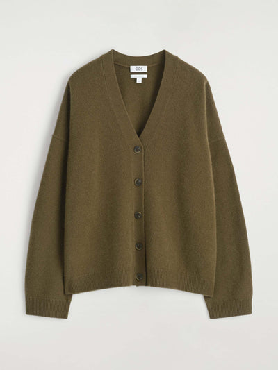 Cos Cashmere V-neck cardigan at Collagerie
