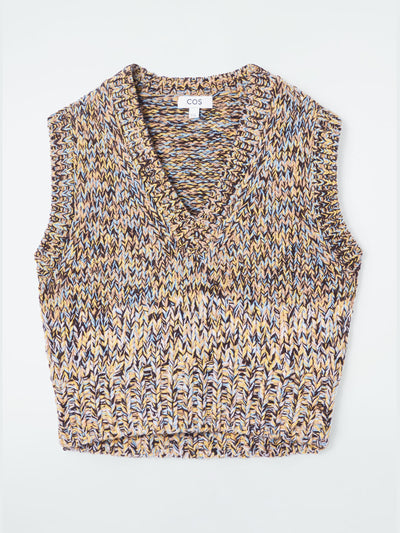 Cos Chunky hand-knit wool vest at Collagerie