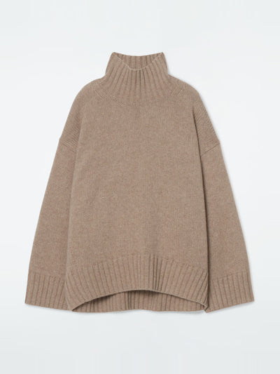 Cos Chunky pure cashmere turtleneck jumper at Collagerie