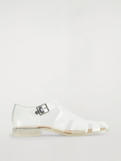Cos Clear jelly fisherman sandals at Collagerie