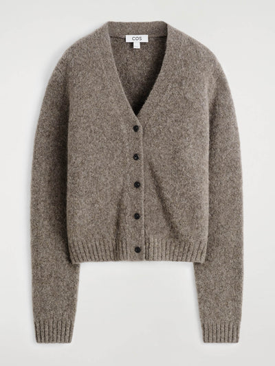 Cos Cropped alpaca-blend cardigan at Collagerie