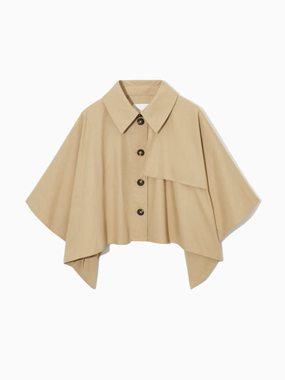 Cos Hybrid trench coat cape at Collagerie
