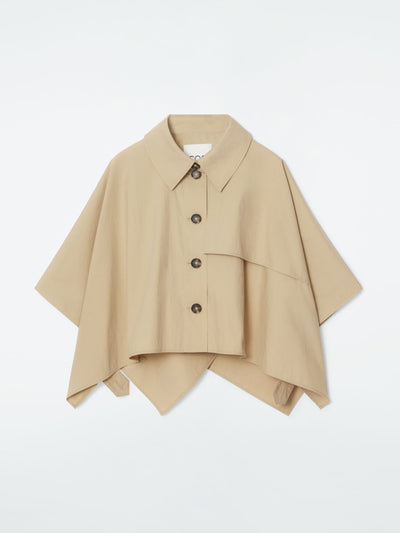 Cos Cropped trench coat cape at Collagerie