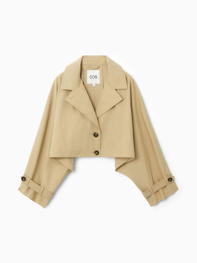 Cos Cropped hybrid trench coat at Collagerie