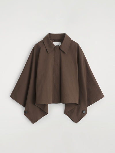 Cos Cropped trench coat cape at Collagerie
