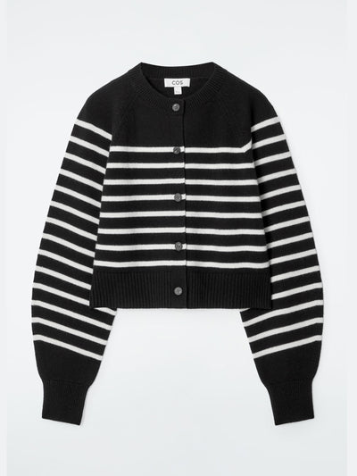 cos Cropped wool cardigan at Collagerie