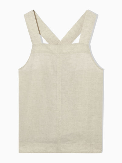 Cos Cross-back linen top at Collagerie