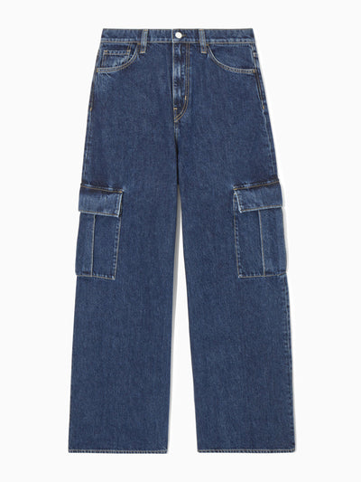 Cos Denim cargo trousers at Collagerie