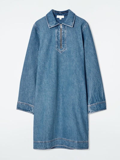 Cos Denim half-zip dress at Collagerie