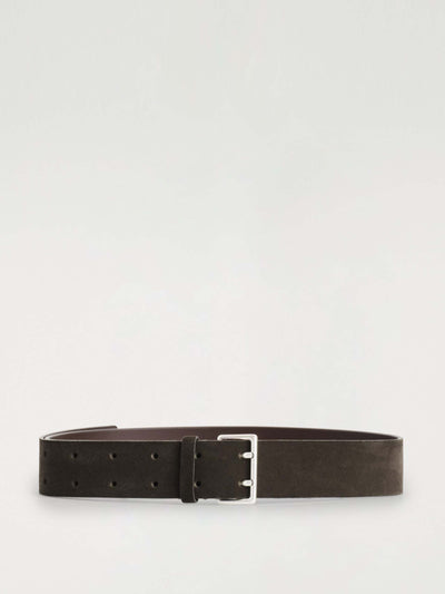 Cos Double-prong suede belt at Collagerie