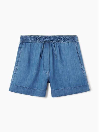 Cos Drawstring denim shorts at Collagerie