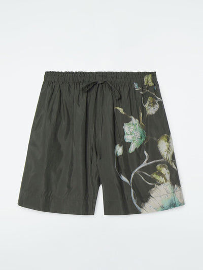 Cos Floral drawstring shorts at Collagerie