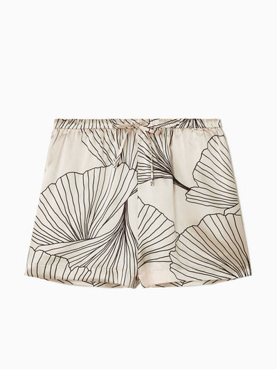 Cos Floral-print silk shorts at Collagerie