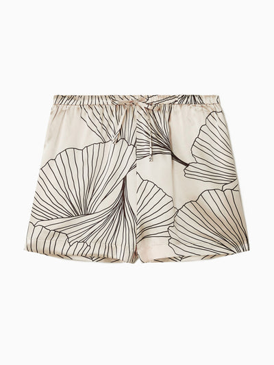 Cos Floral-print silk shorts at Collagerie