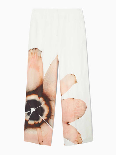 Cos Floral print wide leg trousers at Collagerie