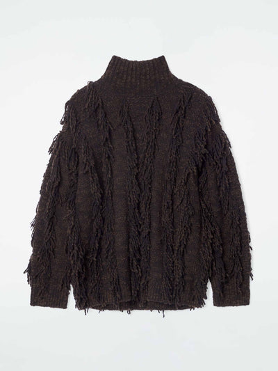 Cos Fringed wool jumper at Collagerie