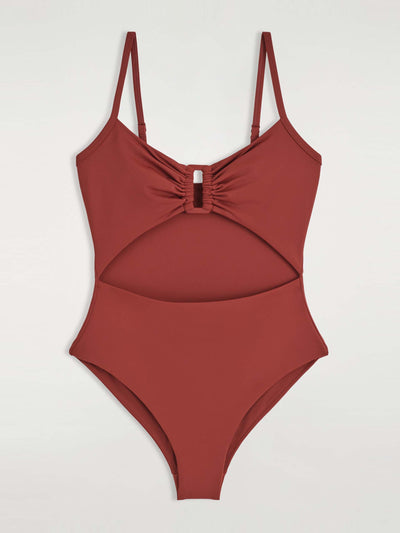 Cos Gathered cutout swimsuit at Collagerie