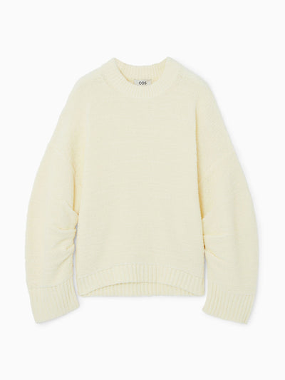 Cos Gathered-sleeve jumper at Collagerie