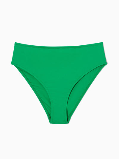 Cos Green high-waist bikini briefs at Collagerie