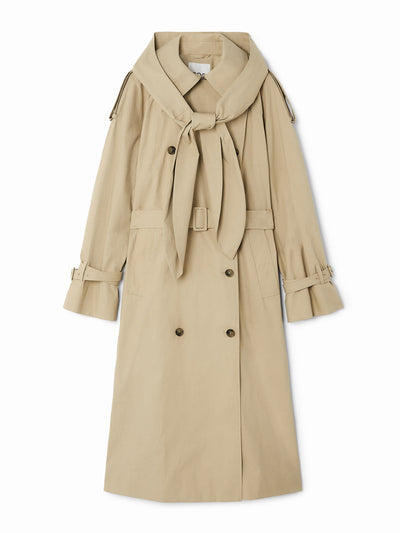 Cos Hooded trench coat at Collagerie
