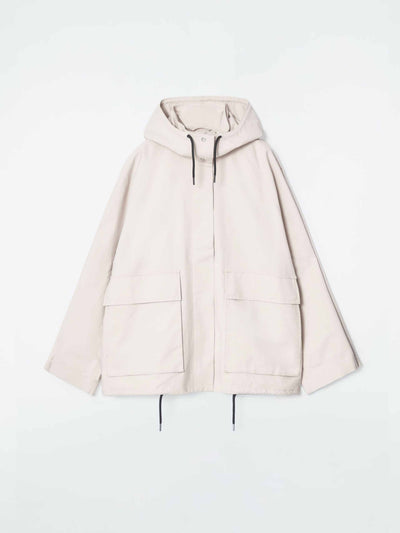 Cos Hooded cotton utility jacket at Collagerie