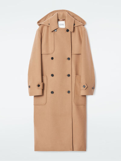 Cos Hooded wool duffle coat at Collagerie