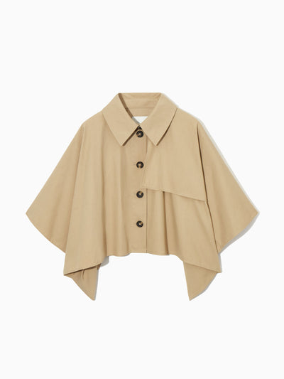 Cos Hybrid trench coat cape at Collagerie
