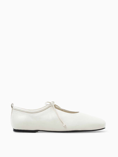 Cos Lace-up ballet flats at Collagerie