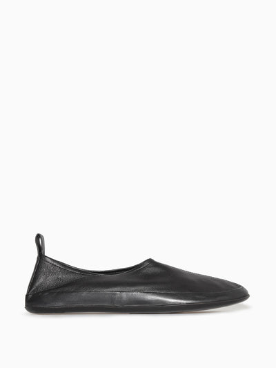 Cos Leather ballet flats at Collagerie