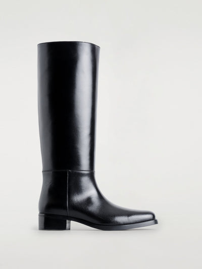 Cos Leather knee-high boots at Collagerie