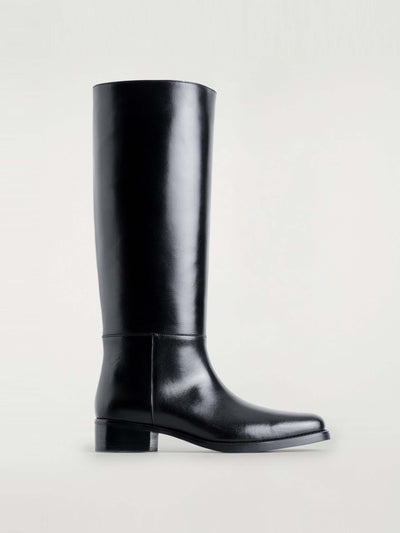 Cos Leather knee-high boots at Collagerie