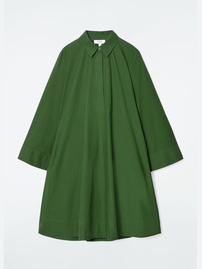 Cos Long-sleeved a-line shirt dress at Collagerie