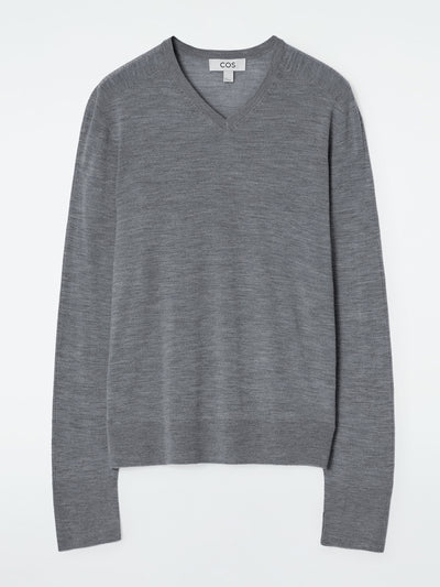 Cos Merino wool v-neck jumper at Collagerie