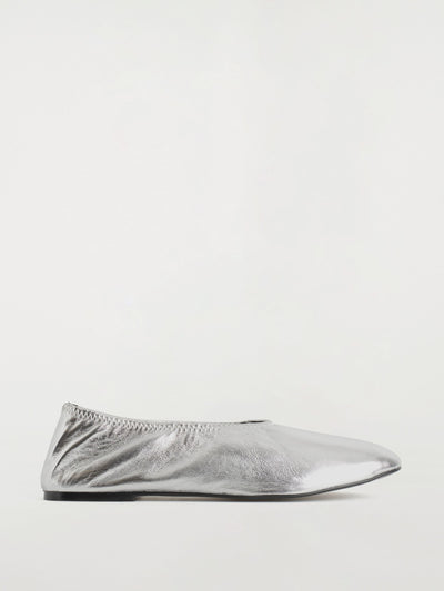 COS Minimal leather ballet flats at Collagerie