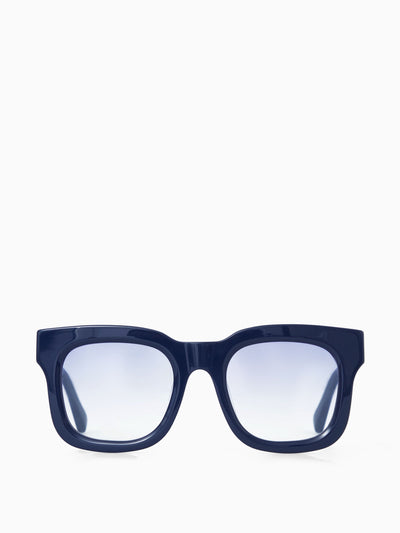 COS × LINDA FARROW Navy acetate sunglasses at Collagerie