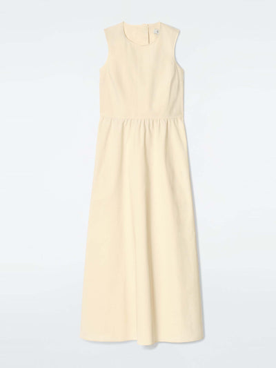 Cos Open-back cotton midi dress at Collagerie